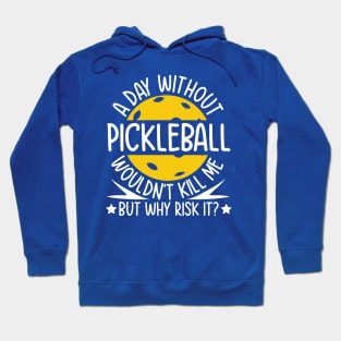 A Day Without Pickleball Wouldn't Kill Me But Why Risk It Hoodie